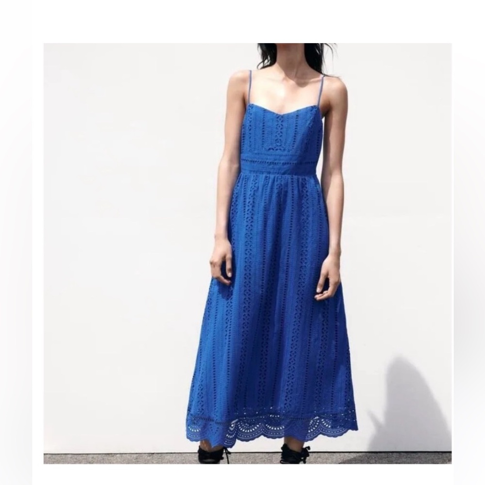 NWT Zara Blue Melody Dress